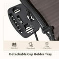 thumbnail image 4 of Homall Outdoor Zero Gravity Chair Patio Recliner Chaise Lounge with Adjustable Headrest and Tray for Storage, Pack of 2,Brown, 4 of 7