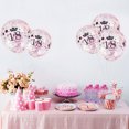 thumbnail image 4 of 10 globos de látex de 12 pulgadas, globos de corona transparentes impresos para cumpleaños (oro rosa 18), 4 of 7