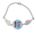 thumbnail image 1 of Soy de Paraguay Pulsera pulsera pulsera alas de ángel pulsera, 1 of 3