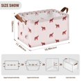 thumbnail image 7 of Yayeee Foldable Storage Basket for Shelves Waterproof Cloth Bins with Handles, Abstract Elephant Pattern, 7 of 7