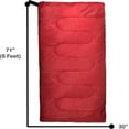 thumbnail image 4 of Lot en Vrac de 10 Sacs de Couchage Enveloppe pour Temps Froid pour Adultes, Enfants, Sans-Abri, Camping, Intérieur, Extérieur - 10 Sacs de Couchage Rouges - 71 Pouces L x 30 Pouces L, 4 of 6