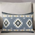 thumbnail image 3 of Grey Geometric Throw Pillow Cover 20 x 36 Inch Decorative Pillow Cover Boho Aztec Southwest Abstract Plaid Lumbar Pillowcase Seasonal Rectangle Cushion Case for Couch Sofa Bed Living Room, 3 of 7