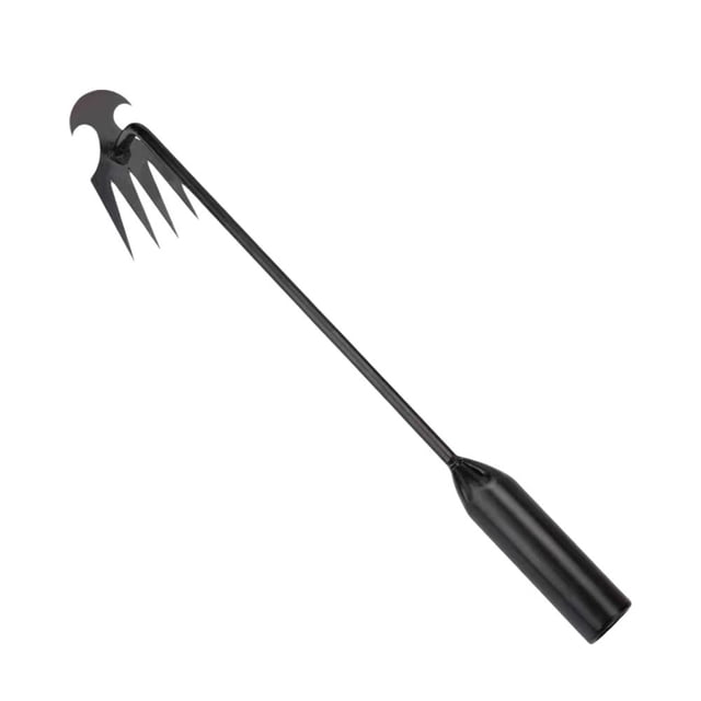 High Hardness Steel Garden Hoe, Multi-Tooth Weeding Rake, Ergonomic Grip, Suitable for Home Farming, 3 Sizes Available