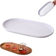 thumbnail image 4 of Fast Tray Serving Tray, Plastic Serving Platter for Indoor Use, Lightweight & Durable, Perfect for Casual Dining, Kitchen & Living Room Decoration, 4 Plate, 4 of 7