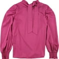 thumbnail image 2 of Zanzea Womens Solid Pullover Blouse, Purple, X-Large, 2 of 2