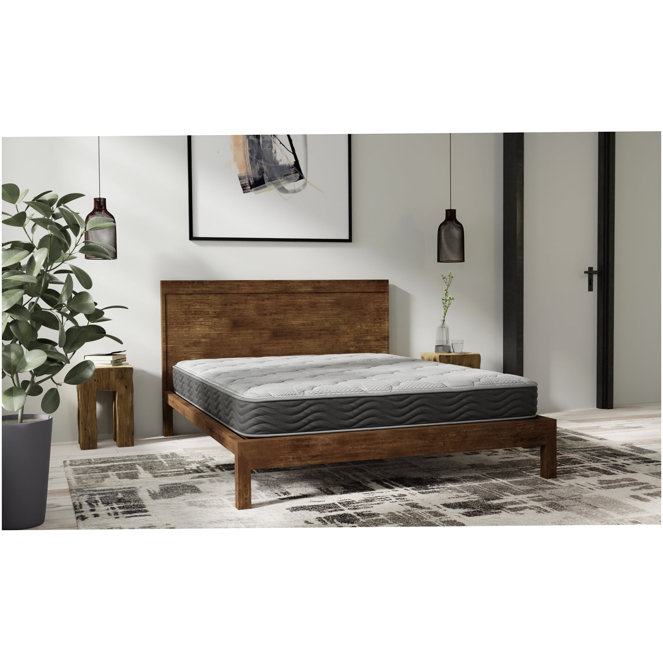 8 Inch Firm Full Size Hybrid Mattress, CertiPUR-US Certified, Cooling Gel Memory Foam, Motion Isolation, Edge Support, Breathable Cover