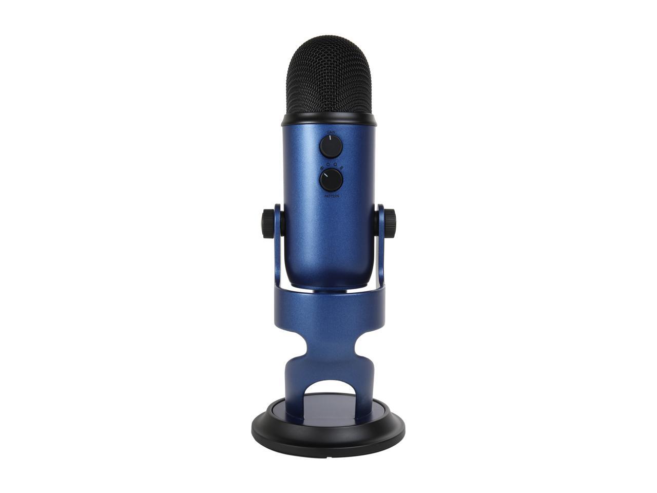 Blue Yeti USB Microphone for PC, Mac, Gaming, Recording, Streaming, Podcasting, Studio and Computer Condenser Mic with Blue VO!CE effects, 4 Pickup Patterns, Plug and Play – Midnight Blue - image 4 of 7