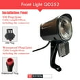 thumbnail image 2 of Splihome 12-72V Ebike Headlight Led Electric Bicycle Front Light Sm/Waterproof Connector Waterproof, 2 of 5