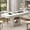 Marble-White, variant on Winkalon 55" Rectangular Dining Table for 4-6, Modern Dining Room Table with 2-Tier Storage Shelf, Wood Dinner Tables with Heavy Duty Pedestal Base for Kitchen Living Room, Walnut