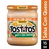 Tostitos Salsa Medium Salsa Con Queso Spread, 15 Ounce Jar Shelf-Stable