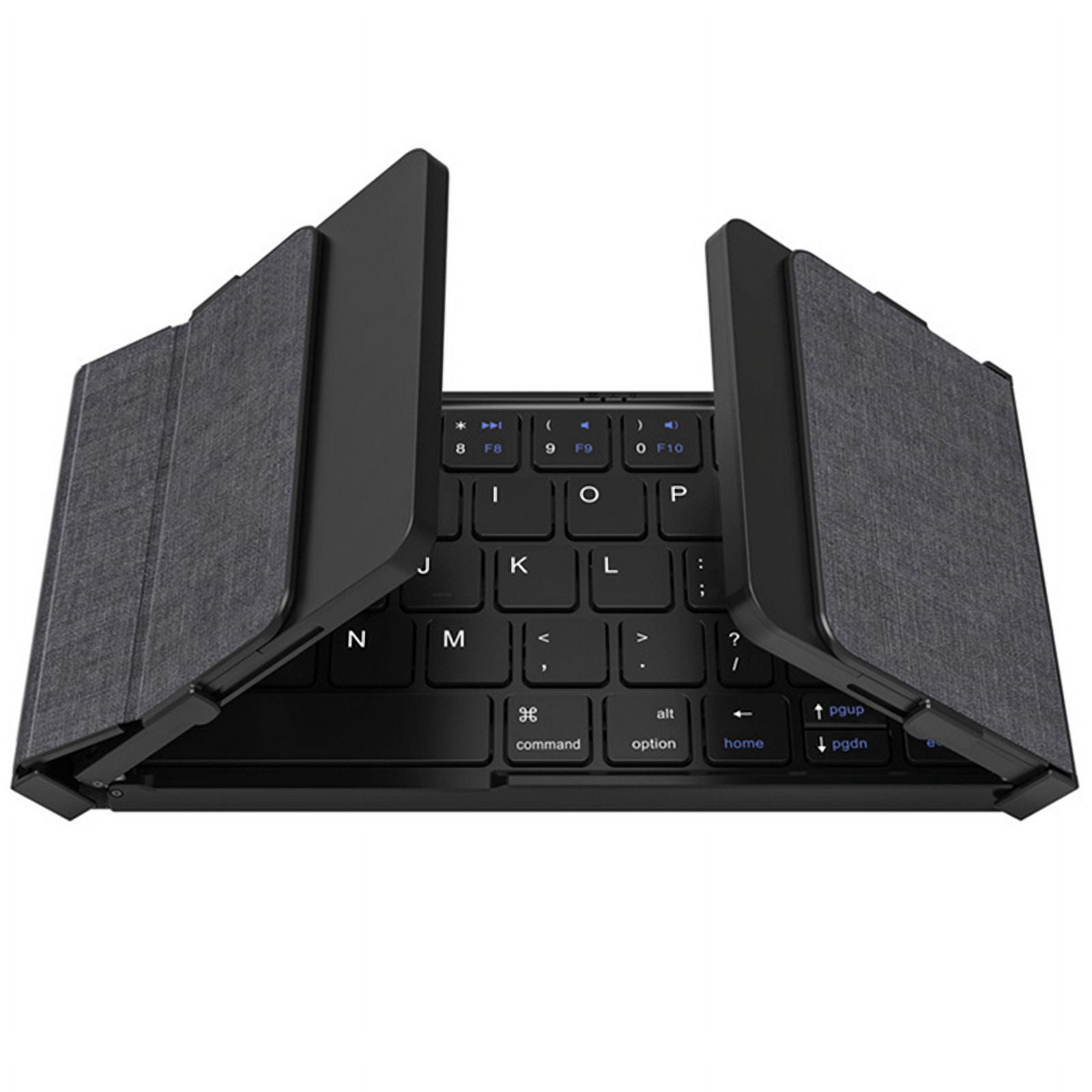 Foldable Bluetooth Keyboard Tri-Folding Wireless Keyboard with Touchpad Rechargeable Keyb C1915