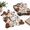 Light Brown-50, variant on Dark Brown 50 Count Western Cow Print Disposable Paper Table Place Mats