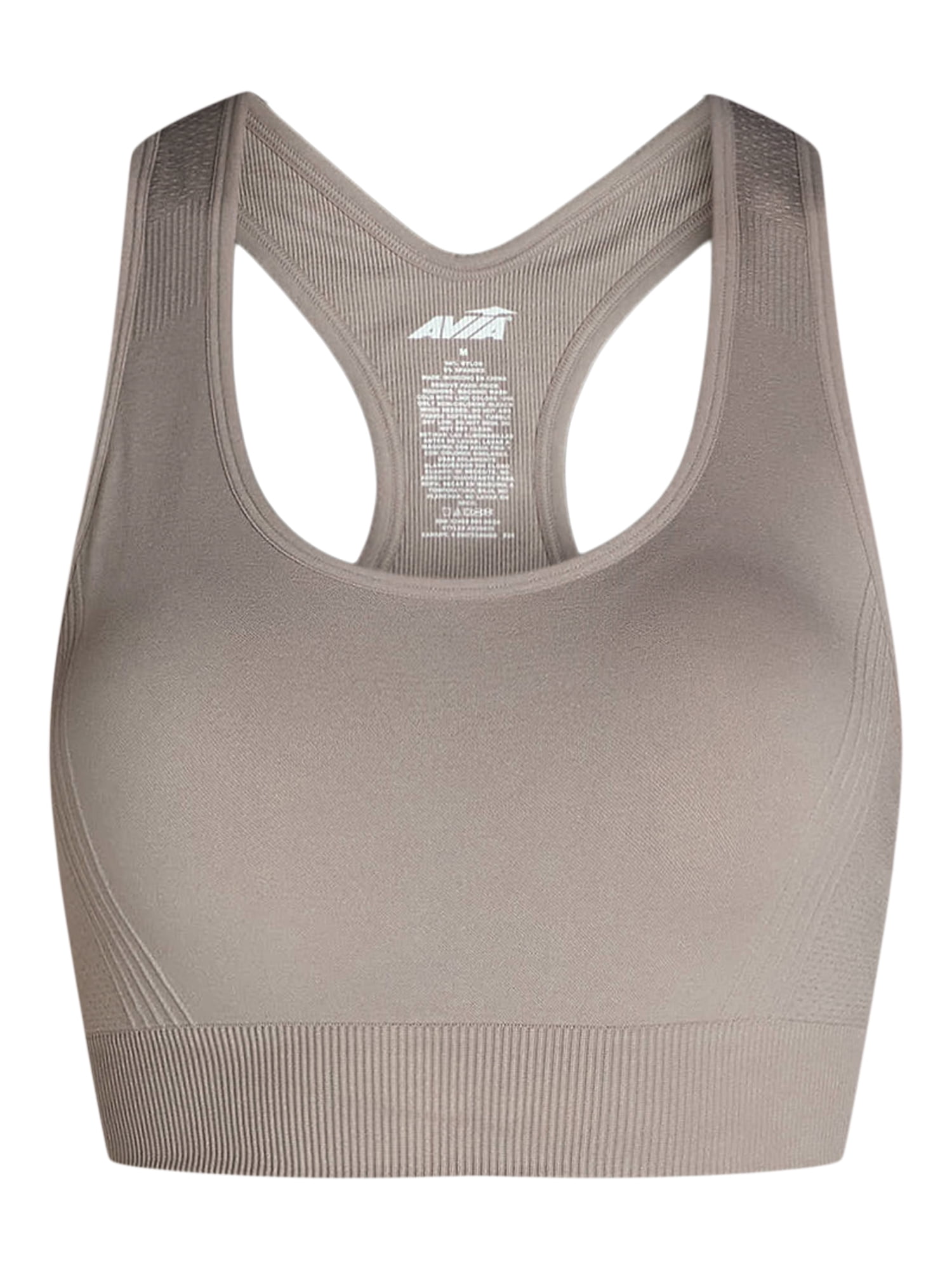 Avia Women's Medium Support Seamless Racerback Sports Bra, Sizes S-XXXL