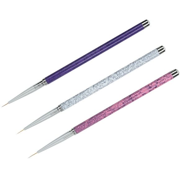Nail Art Liner, Moderate Elasticity Nail Art Liner Brush Marbling Handle Ergonomic Design For Family Professional Nail Salons