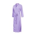 thumbnail image 2 of Richie House Bathrobe Kimono Women's Cotton Robe Long Belted Dressing Gown Lounge Night Spa RHW2824-I-M, 2 of 3