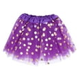 thumbnail image 5 of TAILTOSS 1Pack Purple Layered Puffed Tutu Skirt Polyester Satin Dance Dress-up for Girls 28In Length, 5 of 8