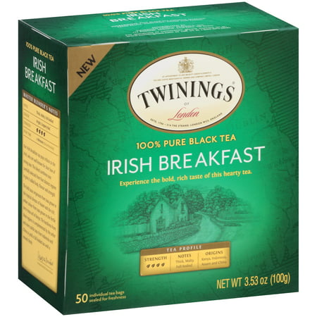 Twinings Of London Irish Breakfast Black Tea - 50 (Best Types Of Tea)