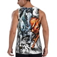 thumbnail image 3 of Easygdp Four Running Horses Men's Tank Top, Sleeveless Muscle T Shirts, Breathable, Quick-Dry, Loose for Gym, Running, Fitness - Small, 3 of 9