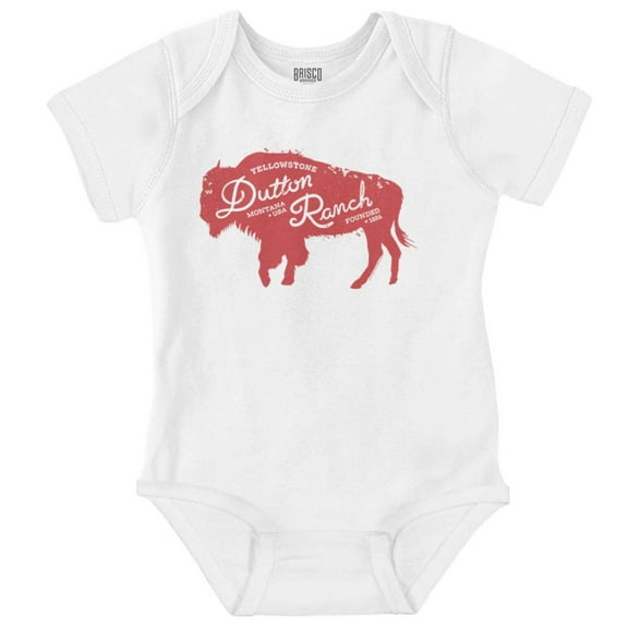 Yellowstone Dutton Ranch Buffalo Romper Boys or Girls Infant Baby Brisco Brands NB