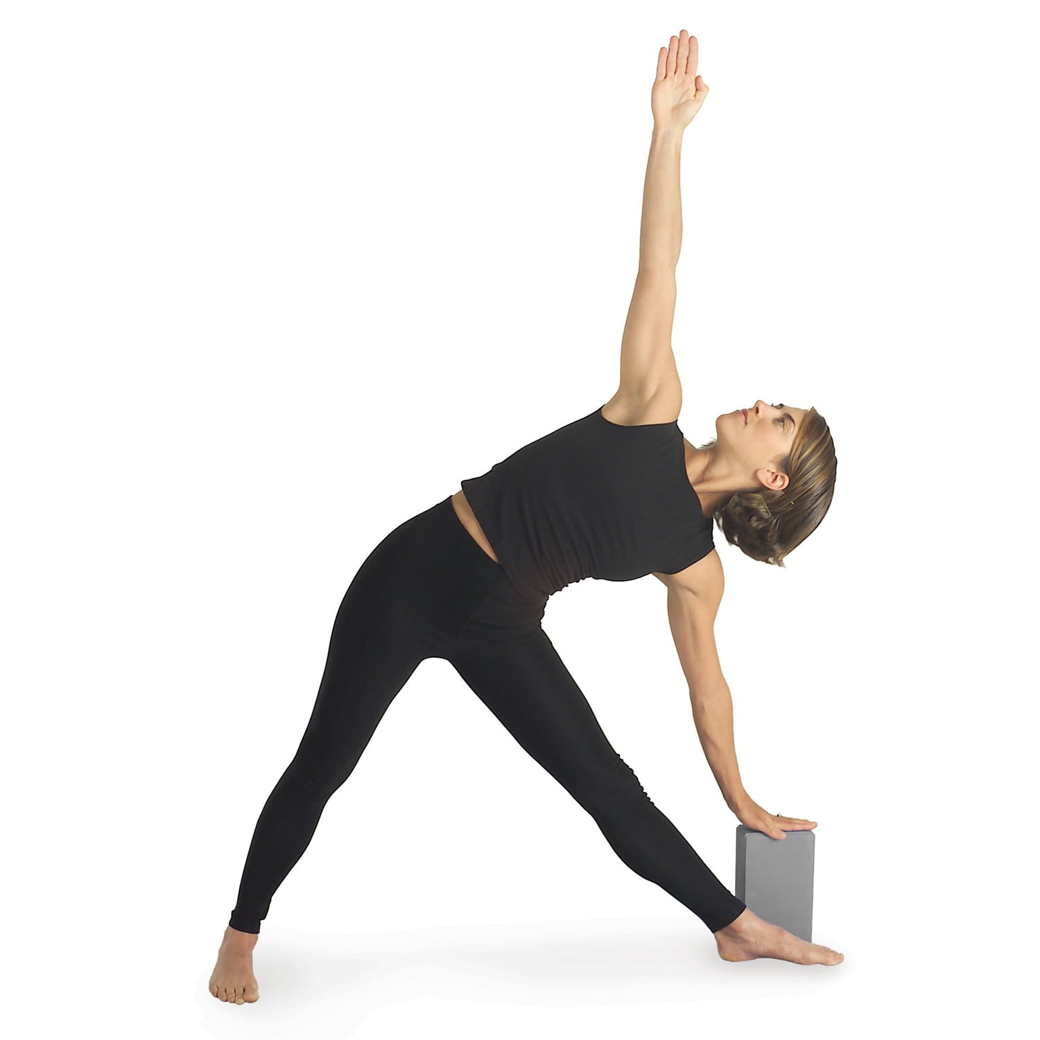 GoFit GF-YOGA-G Yoga Mat (Gray) & GF-YB-GY Yoga Block