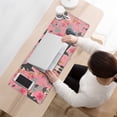 thumbnail image 3 of Long Mouse Pads for Desk,Shiba Inu Dog and Flower Floral Desk Mats on Top Of Desks, Desk Mouse Pad Extra Large with 3mm Non-Slip Base and Stitched Edge for Gaming,Office,Work,Home 31.5"x11.8", 3 of 6