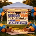 thumbnail image 4 of Class of 2027 Graduation Flags Classroom, Polyester Large Banner Decorations, Easy Hang Store Transport Flag, S*chool Group Celebration Indoor Outdoor Display, 4 of 6