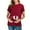 Burgundy - A, variant on Reduce!Herrnalise Maternity Blouse for Women Breastfeeding Fashion Casual Solid Color Print Short Sleeve Pregnant Tops Black - A