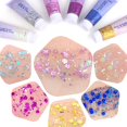 thumbnail image 3 of Gel con purpurina corporal ZHAOCHENG Gel corporal brillante para maquillaje holográfico, 3 of 5