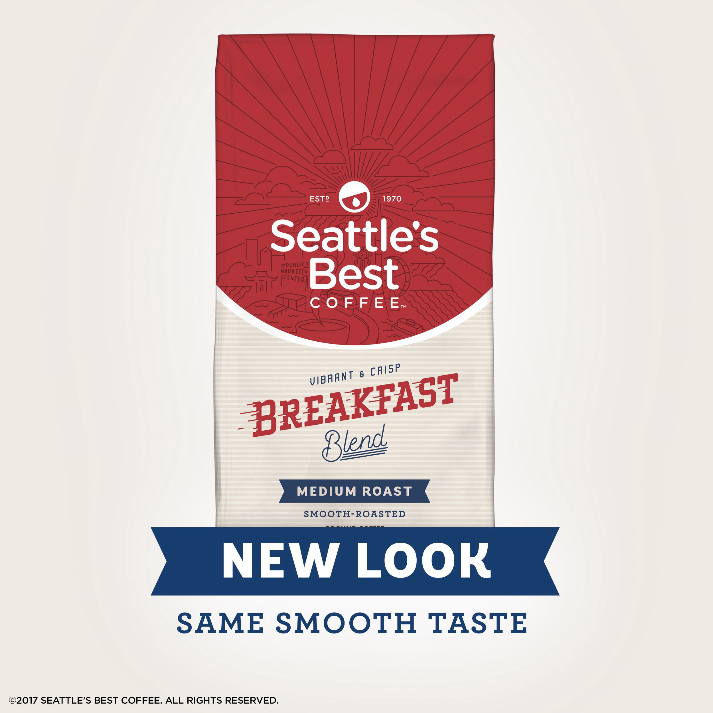 Seattle's Best Breakfast Blend Ground Coffee 12-oz (Pack of 5)