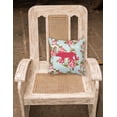 thumbnail image 2 of Carolines Treasures Wolf Shabby Chic Blue Roses Canvas Fabric Decorative Pillow BB1123 14Hx14W multicolor, 2 of 2