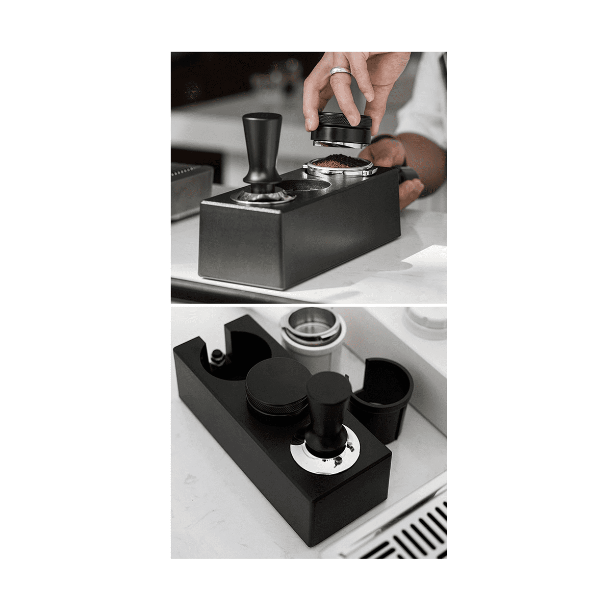 51Mm58Mm Coffee Tamper Holder Filter Stand Espresso Distributor Mat