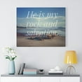 thumbnail image 2 of Scripture Walls Psalm 62:6 My Rock And Salvation Bible Verse Canvas Christian Wall Art Ready to Hang Unframed, 2 of 16