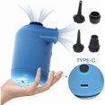thumbnail image 4 of N/Y Electric Air Pump for Inflatable Pools, Fast Inflation Pump with 3 Nozzles, Portable USB Charging Inflator and Deflator Pump for Air Mattresses Boats, 4 of 5