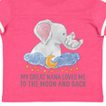 thumbnail image 4 of Inktastic I Love My Great Nana Elephant Family Boys or Girls Toddler T-Shirt, 4 of 5