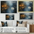 thumbnail image 4 of Designart "Harmonious White Swans by Moonlight IV" Animals Framed Wall Art Decor - Modern Farmhouse White Swans Entryway Framed Wall Art Print, 4 of 6