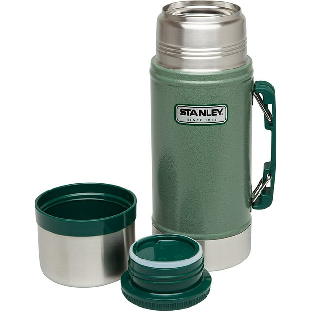 Stanley Classic Legendary Vacuum Insulated Food Jar 17oz, 24oz – Stainless Steel, Naturally BPA-Free Container – Keeps Food/Liquid Hot or Cold for 15 Hours – Leak Resistant, Easy Cle Stanley 1