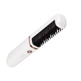 thumbnail image 2 of Cepillo alisador de pelo recargable por USB, cepillo alisador y rizador, color blanco perla, 2 of 14