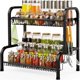 thumbnail image 1 of Organizador elegante de especias, almacenamiento para encimera de cocina con diseño que ahorra espacio, acero inoxidable resistente y antideslizante, para un fácil acceso a especias y condimentos, 4, 1 of 5