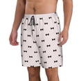 thumbnail image 2 of Logiee bow on polka dots Print Mens Swim Trunks Quick Dry Board Shorts,Breathable Hawaii Beach Shorts Swimwear Bathing Suits-3X-Large, 2 of 6