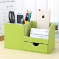 thumbnail image 2 of Organisateur de Bureau à 4 Compartiments Multifonctions (Vert), 2 of 5