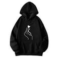 thumbnail image 5 of Bibifish Women Graphic Hoodies Casual Autumn Long Sleeve Pullover Tops Funny Printed Stylish Hooded Sweatshirts For Daily Wear, 5 of 8