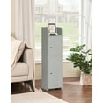 thumbnail image 7 of Small Bathroom Storage Cabinet, Grey Corner Cabinet with Adjustable Shelves and Doors, 7 of 7