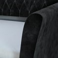 thumbnail image 5 of Boyd Sleep Kendal Black Tufted Velour Daybed with Trundle Bed, Twin, 5 of 7