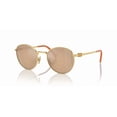 thumbnail image 1 of Miu Miu SMU 55ZS Gold/Gold Brown (5AK-40D) Sunglasses, 1 of 4