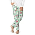 thumbnail image 2 of Xecao Bunny And Rose Print Teenagers' Pajama Pants Long Sleep Pants Soft Elastic Waist Pajama Bottoms Elastic waist with 2 Pockets 5-16 Years-XS(5-6), 2 of 6