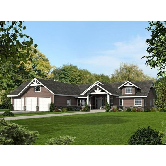 001-2168: Northwest ICF 6 Bed, 4 Bath Luxury Home Plan, 5628 Sq Ft: Full Blueprints with License to Build by Home Plan Marketplace - Lesuto