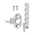 thumbnail image 2 of Casement Stay Latch Prevent Children Falling Metal Sliding Window Limiter Window Short Hook White, 2 of 9