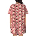 thumbnail image 3 of Bixox Women's Cute French Bulldog Printed Pajama Set 2 Piece Lounge Set Top and Shorts Soft Pajamas, Shorts with Pockets, 3 of 7