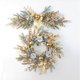 thumbnail image 2 of Guirnalda de Navidad Artificial, para puerta Delantera Rama Dorada de ratán, colgante de pared, interior y exterior, adorno de decoración navideña, 2 of 4