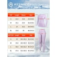 thumbnail image 2 of Alove Long Thermal Underwear Set for Women Top & Bottom Base Layer Set Crew Neck Cold Weather Warm Suit, 2 of 5